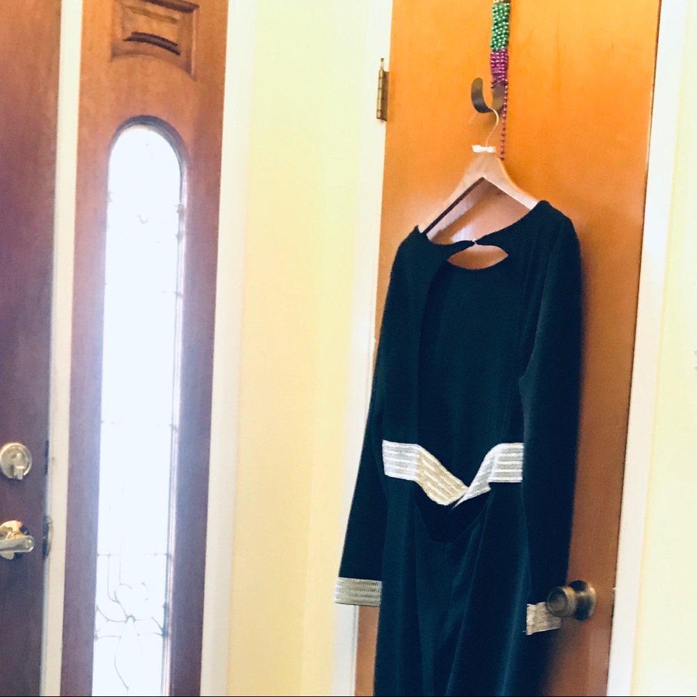 Plus Size Long Black Gown